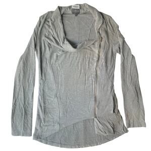 Market and Spruce Women’s Long Sleeve Full Zip Jacket size M, Solid Light Gray